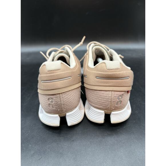On Cloud 5 Women’s Road Running Shoes Size 8.5 Rosebrown Camo Speed Laces Pink - Picture 4 of 8